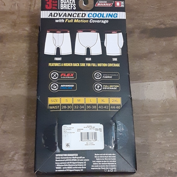 Dickies size medium 3 pack boxer briefs Advanced - Picture 2 of 2